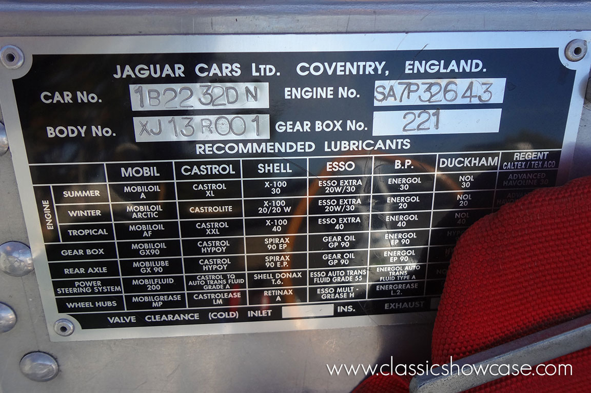 1966 Jaguar XJ13 Recreation