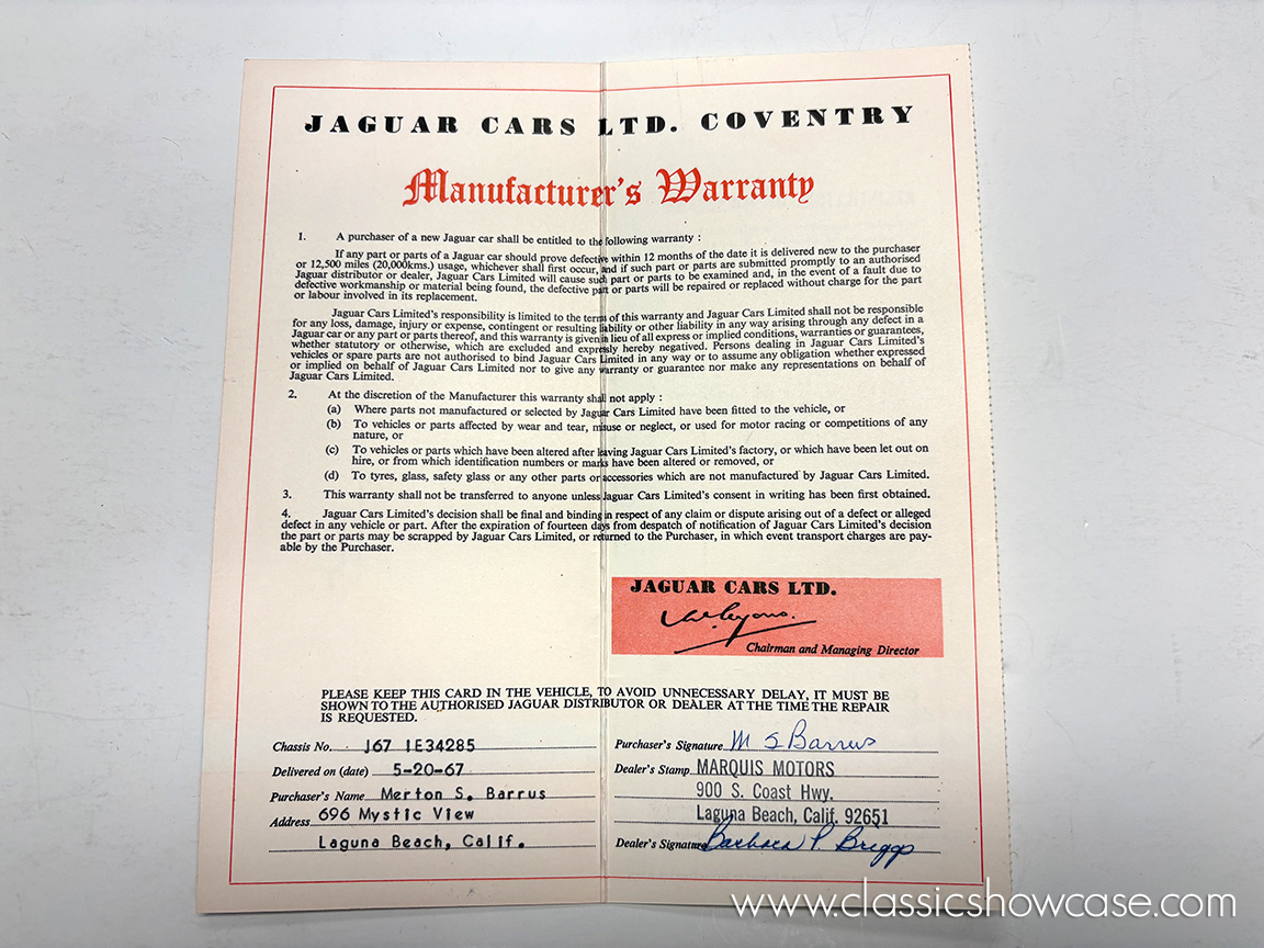 1967 Jaguar-XKE Series 1 4.2 FHC